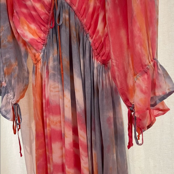 Silky midi tie dye dress - Picture 3 of 5
